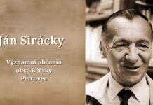 Ján Sirácky – Významní občania obce Báčsky Petrovec