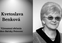 Kvetoslava Benková – Významní občania obce Báčsky Petrovec