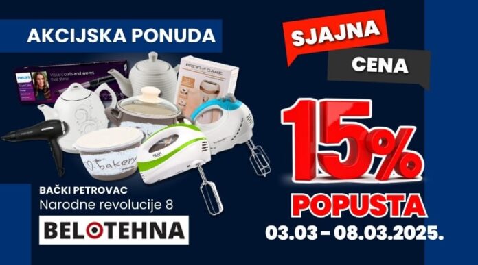 belotehna backi petrovac popust
