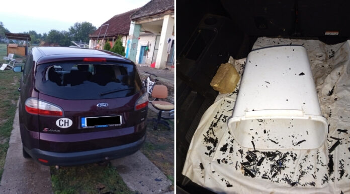 Razbijen automobil u Silbašu Razbijen automobil u Silbašu