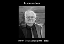 In memoriam: MUDr. Štefan Vindiš (1949 – 2025) Štefan Vindiš