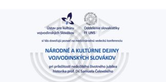 Vedecka konferencia Narodne a kulturne dejiny vojvodinskych Slovakov