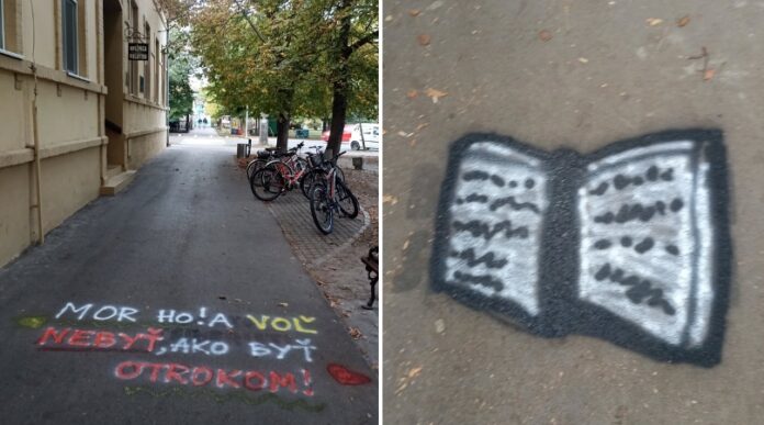 Precrtavanje ćaci grafita u Bačkom Petrovcu Precrtavanje ćaci grafita u Bačkom Petrovcu