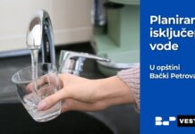 Planirano isključenje vode za četvrtak (20.11.)