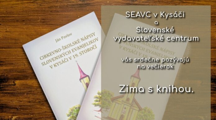 Zima s knihou v Kysači Zima s knihou v Kysači