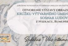 Vernisaž vystavy obrazov Kružku vytvarneho umenia Sosnak Ludovic